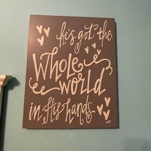 Whole World In His Hands Sign